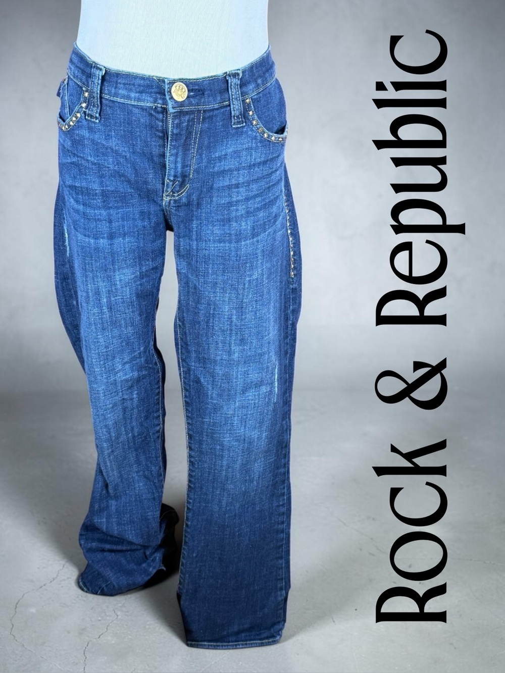 12 Rock & Republic darkwash jeans